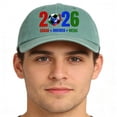 thumbnail image 5 of OAVQHLG3B 2026 Soccer Fan Cap，Classic Baseball Caps, USA, CAN, MEX Baseball Hat, Adjustable Unisex Fit, Breathable Cotton, for Soccer Supporter, 5 of 5
