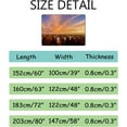 thumbnail image 3 of GZHJMY Soft Foam Nursery Area Rugs Cattle Grazing in The Pasture at Sunset Non Slip Play Mats for Kids Boys Girls Playing Room Living Room60x39 inch Carpet Runner, 3 of 6