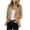 Khaki, variant on Edvintorg Womens Blazers for Work Casual Cotton and Linen Long Sleeve Open Front Suit Jacket with Pcoket Woman Clothes Gray XL