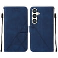 thumbnail image 2 of Embossed Wallet Case for Samsung Galaxy A05S, Magnetic Clasp Card Holder Luxury Business PU Leather Folio Cover with Kickstand Card Slots Flip Case for Samsung Galaxy A05S, Darkblue, 2 of 10