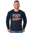 thumbnail image 5 of America USA Right to Be Awesome Funny Long Sleeve TShirt Men Women Brisco Brands S, 5 of 6