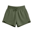 thumbnail image 5 of Running Shorts for Women Ihhxva High Waisted Elastic Waist Stretch Yoga Solid Color Adjustable Gym with Pockets Athletic Workout S-3XL, 5 of 9
