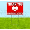 thumbnail image 1 of THANK YOU HEALTHCARE HEROES (18" x 24") Yard Sign, Includes Metal Step Stake, 1 of 6