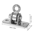 thumbnail image 2 of WORGEOUS Metal Bearing Swing Hanger Rotating Swivel Hook Ceiling Mount Hardware for Hammock Chairs, Porch Swings, Punching Bags, Daybeds, 2 of 8
