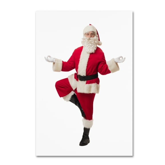 Trademark Fine Art 'Santa-yoga-14013' Canvas Art by Ed Wheeler
