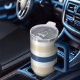 thumbnail image 6 of OBREWU Blue Tan and White Tumbler with Handle and Lid,Blue Tan and White 40oz Double Wall Vacuum Insulated Tumbler,Cups Gift for Women and Men, 6 of 7