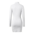 thumbnail image 4 of Womens Summer Dresses, Women'S Dresses,Women's Casual Bodycon Dress Long Sleeve Wrap Mini Skirt Slim Fit Stretchy Comfortable Party Wear, 4 of 5