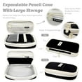 thumbnail image 2 of allydrew Large Capacity Pencil Case, Expandable Pencil Pouch for Stationery Tools, Black, 2 of 6
