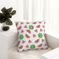 thumbnail image 6 of Pofeuu Hand Drawn Watermelon Print Double-sided plush pillowcase Square Throw Pillow Covers Pillows Cover for Living Room Bedroom Sofa Couch Cushion Cover（No pillow core）-16"x16", 6 of 7