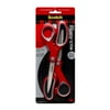 Scotch 8" Multipurpose Stainless Steel Scissors, 2 Pack, Red/Gray
