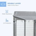 thumbnail image 5 of Luxvie Dog Playpen Outdoor, Dog Kennel Dog Exercise Pen with Lockable Door, Water-resistant Canopy, for Small and Medium Dogs, 5 of 7