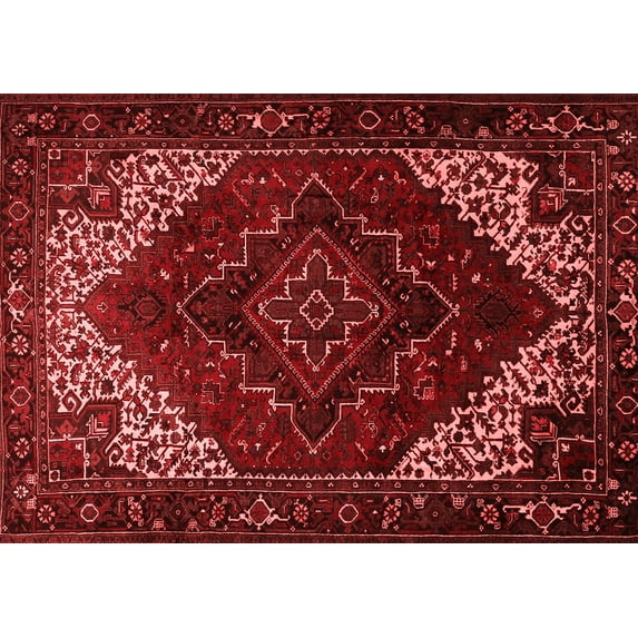 Ahgly Company Indoor Rectangle Persian Red Traditional Area Rugs, 7' x 9'