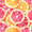 Pink Grapefruit Slices, variant on 100% Cotton Hand Towels for Bathroom 16" x 28" Kitchen Towel, Red Lobster