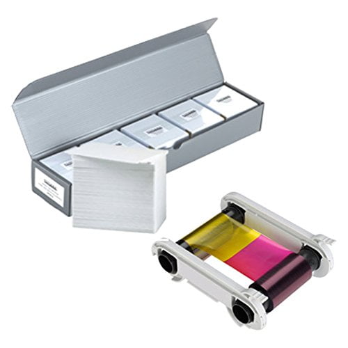 Evolis R5F002AAAA Ruban de Couleur YMCKO + 500 Cartes PVC