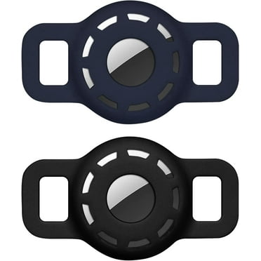Case for Airtag 2021,（2 Pack） Airtag Dog Collar Holder,Airtag Cat Collar Case with Anti-Lost Design for Cat Dog Collars Small Pet Puppy Loop & Backpack Bag Straps-Black& Navy