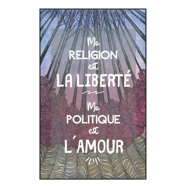 Carnet De Notes Ma Religion Est La Liberte Ma Politique Est L Amour Cadeau De