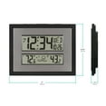 thumbnail image 2 of La Crosse Technology Atomic Digital Black & Silver Contemporary Clock, 512-65937-INT, 2 of 8
