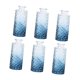thumbnail image 4 of 6 jarrones de cristal con forma de capullo, contenedores decorativos para plantas, adornos, mini jarrones de flores para Azul degradado, 4 of 9