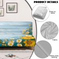 thumbnail image 6 of ZIATUBLES Sofa Slipcover Armless Futon Cover, Stretch Elastic Couch Cover Dustproof Furniture Protector Machine Washable for Sofa Bed, Home, Sunflower Daisy Wood Grain Print, 6 of 9