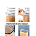 thumbnail image 2 of Set D 4 Contenedor Con Tapa Hermética Para Cocina Y Cereal Xtellar transparente, 2 of 3