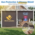 thumbnail image 6 of Superjoe 8x8 ft Crank Operated Outdoor Roller Shade Patio Cordless Blinds 95% Block,Brown, 6 of 10