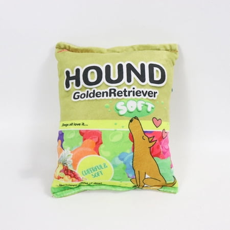 BAG OF CANDY HOUND GOLDEN RETRIEVER DOG TOY