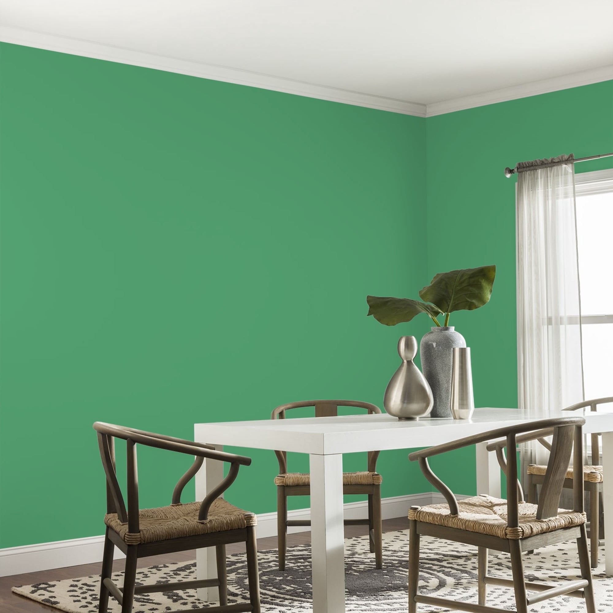 Glidden Fundamentals Basil Pesto Eggshell Interior Paint and Primer, 1 Gallon