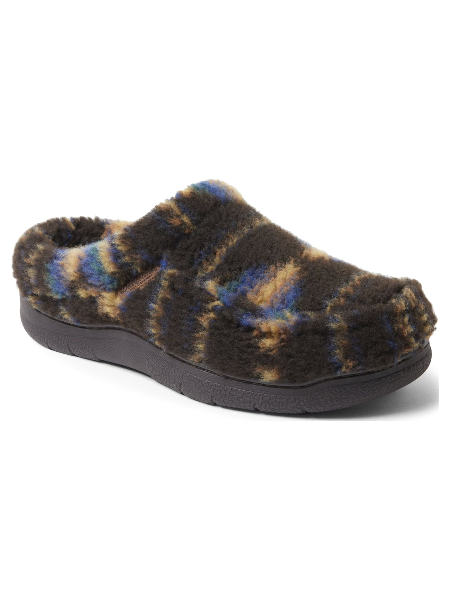 Dearfoams Cozy Comfort Men's Fuzzy Clog Slippers