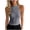 Gray#womens tank tops summer sleeveless, variant on Womens Tank Tops Halter Crew Neck Sleeveless Ribbed Tank Summer Casual Basic Thick Strap Slim Fitted Racerback Top Shirts Black,XL