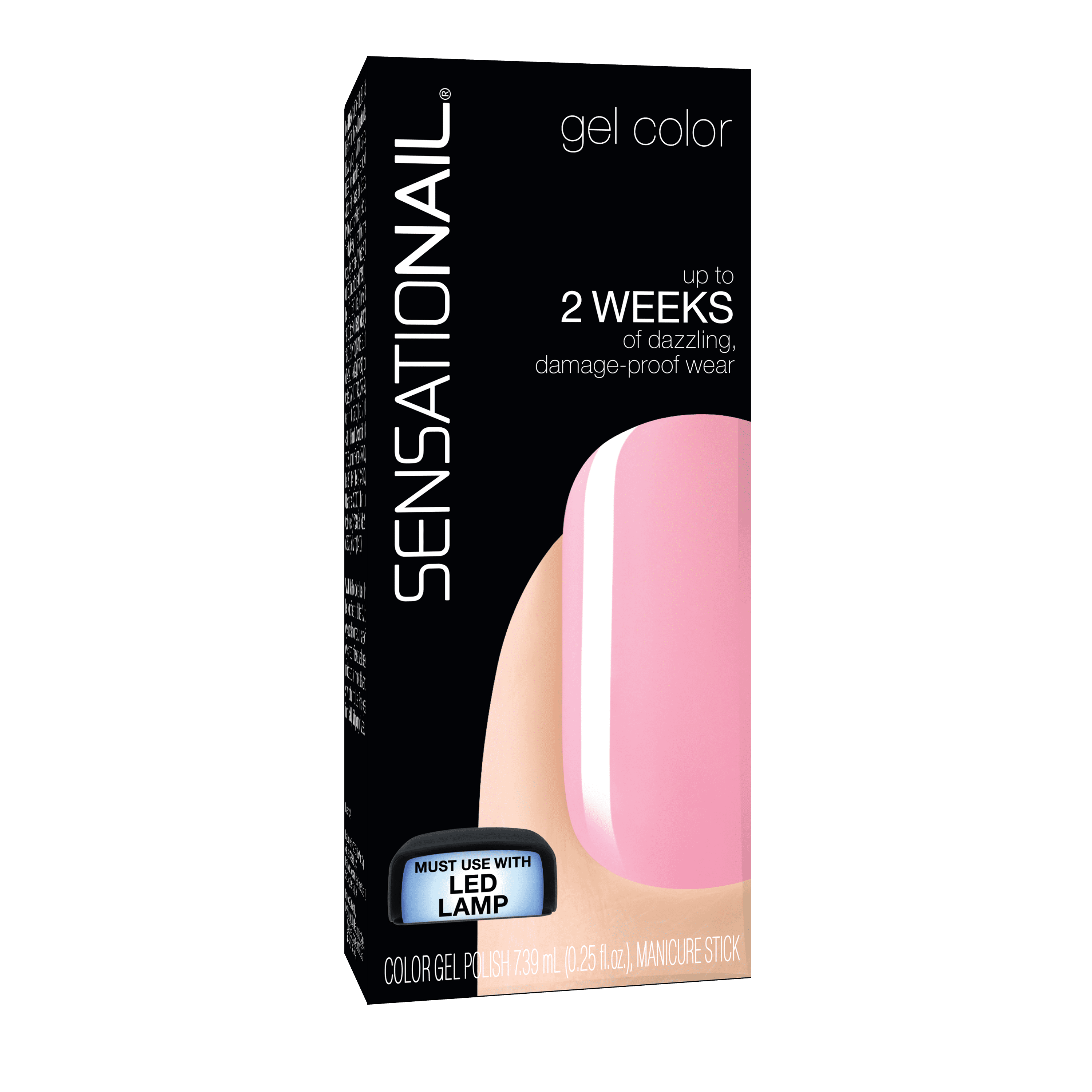 Sensationail Gel Nail (Pink), Pink Chiffon, 0.25 fl - Walmart.com
