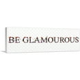 thumbnail image 1 of ARTCANVAS BE GLAMOUROUS Girls Room Decor Canvas Art Print - Size: 36" x 12" (0.75" Deep), 1 of 9