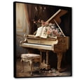thumbnail image 2 of Designart "Brilliance Of The French Baroque Piano I" Music Floater Framed Wall Decor, 2 of 5