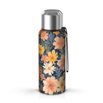 20 Oz Pioneer Flower Coffee Tumbler Double Wall Insulated Stainless Steel Water Bottle | Metal Reusable Thermoses Flask with Cup Cap | Leak & Sweat Proof with Anti-Dust Lid