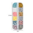 thumbnail image 5 of UDIYO 12 Grids/Box Nail Foils Irregular Summer Effect Smooth Gold Silver DIY Manicure Flakes for Beauty, 5 of 7