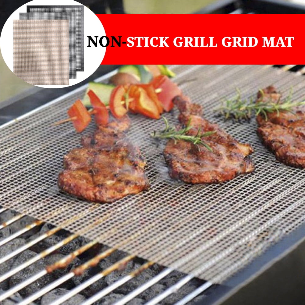 Yucurem BBQ Grill Mat Cutable Barbecue Mesh Grill Mat Grill Grid Mat