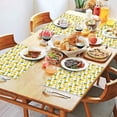 thumbnail image 2 of Yellow Lemon Fruit Slices White Pattern Summer Placemats Table Placemats Set Of 4-Linen Kitchen Washable Placemats Table Mats 11.8"x17.7" Non-Slip Heat Resistant, 2 of 6