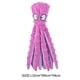 thumbnail image 4 of 3 uds pulpo mascota juguete de peluche perro suave relleno juguetes con sonido chirriante (púrpura), 4 of 6