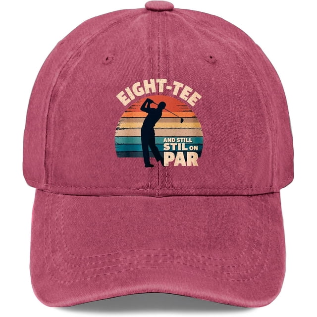 Eight Tee Still on Par Golf Hat Trucker Hat Men Funny Mesh Baseball Cap for Summer