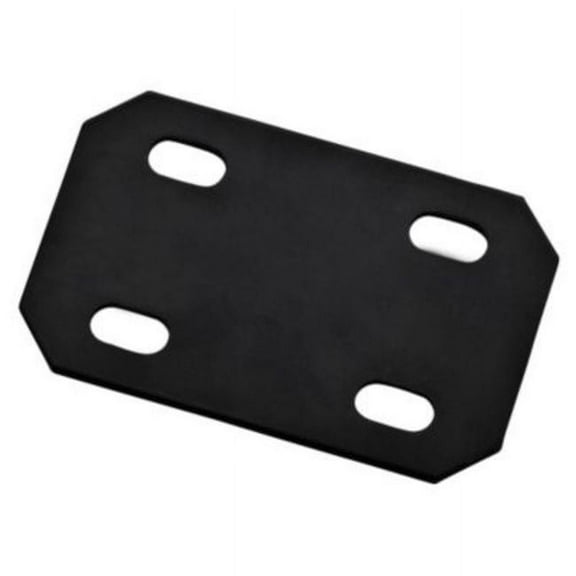 National Hardware V1184 4.7" x 3" x 1/8" Thick Carbon Steel Black Mending Plate