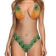thumbnail image 1 of Traje de baño divertido en 3D para mujer, ropa de playa, pecho peludo, piña, estampado de unicornio, rosa XL, 1 of 4