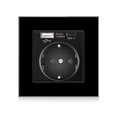 thumbnail image 1 of Tipo de pared de la UE Montado en la pared Tipo-C AC110-250V Toma de corriente con puertos de carga dual Socket 86x86mm Adaptador de teléfono DIY para Home Hotel Negro USB Tipo-C Dido Hogar, 1 of 6