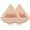 2 Nude, variant on 2 Pcs UniVerse Triangle Powder Puff for Face Powder, Soft Plush Setting Powder Puff, Velour Cosmetic Foundation Blender Sponge Beauty Makeup Tools (Black&Pink)
