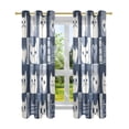 thumbnail image 7 of Yayeee Window Curtains Light Filtering 63"x42" Grommet Panel Pair Home Living Room Decor, Blue Cats and Hearts, 7 of 7