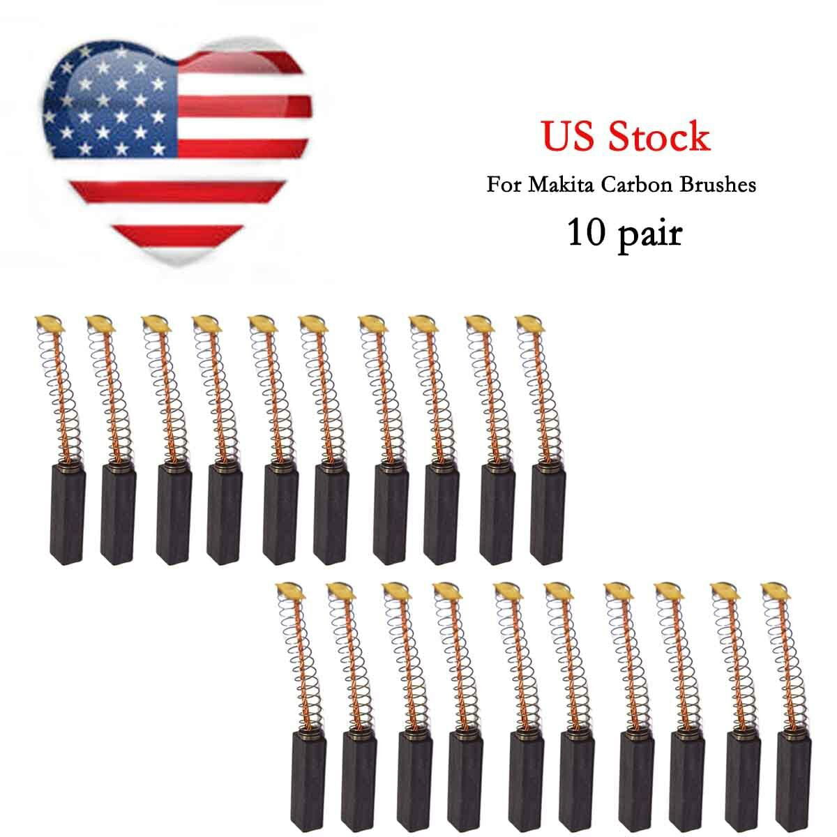 10 pair Carbon Brushes For Makita CB412 191955-1 Tool Dust Collector US 