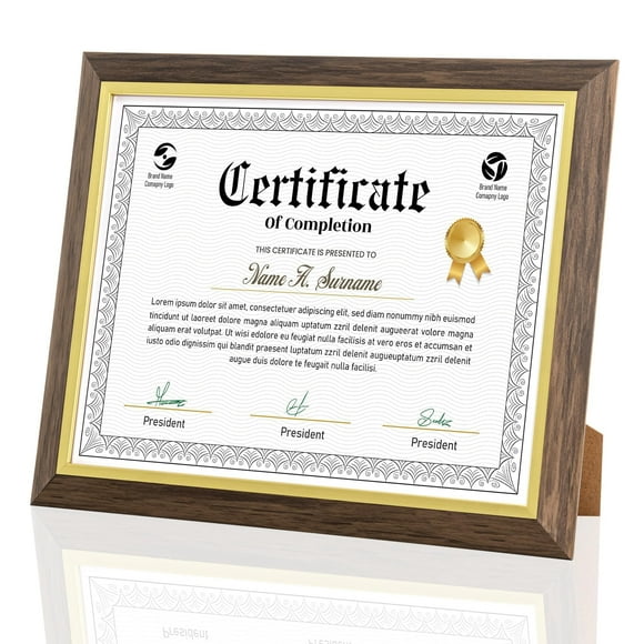 Marco de fotos Heimlove Walnut Gold 22x28 cm Diploma