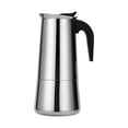 thumbnail image 1 of Italian Coffee Maker, Moka Coffee Maker in Stainless Steel Pressure Coffee Maker 300ml Large Capacity Compatible with Induction Hob with Ergonomic Han, 1 of 3