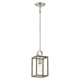thumbnail image 4 of Minka Lavery Country Estates 6 1/2"W Wood and Brushed Nickel Mini Pendant, 4 of 6