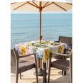 thumbnail image 3 of Outdoor Tablecloth with Umbrella Hole for Patio/Picnic/Party/Camping, Sunflowers Waterproof Table Cloth Square Cover Washable, Spring Gnomes Hydrangea Daisy Flowers Pink Plaid (60"x 60"), 3 of 8