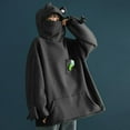 thumbnail image 1 of Women's Stitching Three-Dimensional Pocket Cute Design Pullover Sweatershirt, 1 of 9