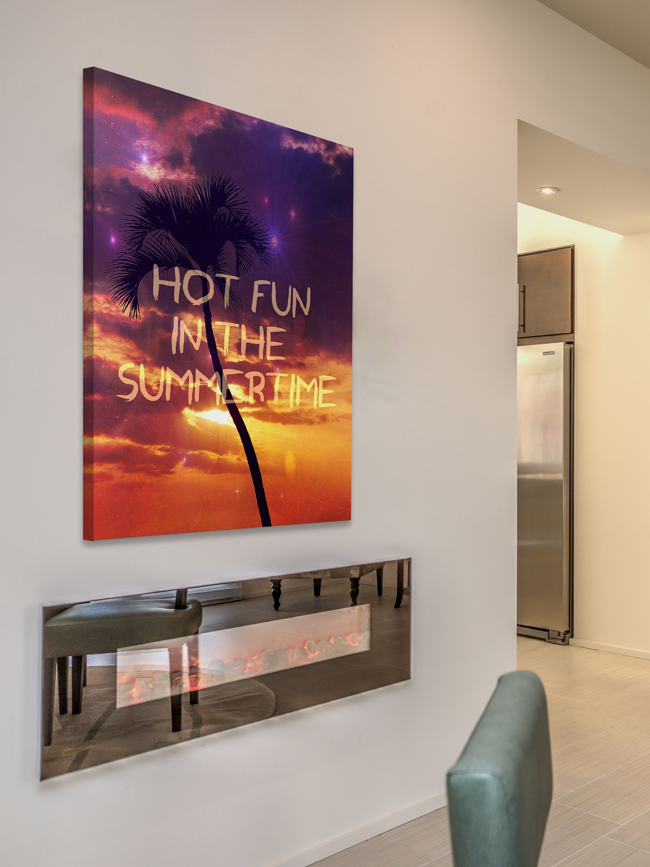 "Hot Fun in the Summertime" Painting Print on Wrapped Canvas